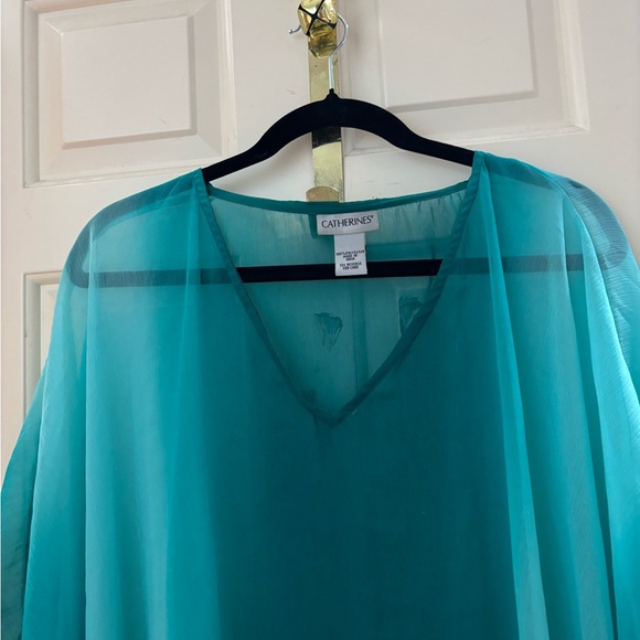 Catherines Teal Women's Top - Picture 6 of 6